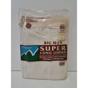 J.E. Morgan Super Long Johns Extra Heavyweight Thermal Big Man 4XL 54-56 Vintage